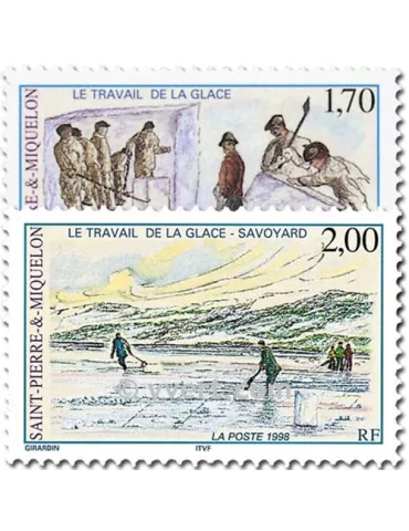 n° 672/673 -  Timbre Saint-Pierre et Miquelon Poste 2