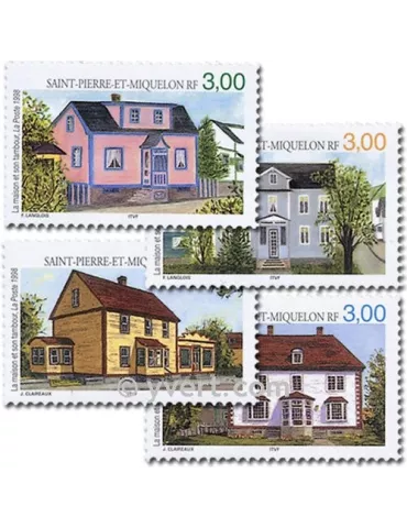n° 676/679 -  Timbre Saint-Pierre et Miquelon Poste 2