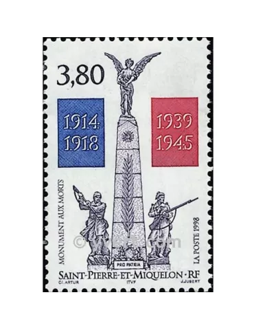 n° 684 -  Timbre Saint-Pierre et Miquelon Poste 2