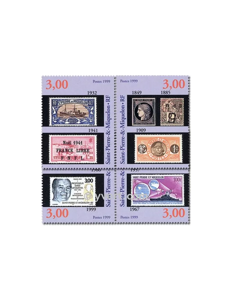n° 692/695 (BF 6) -  Timbre Saint-Pierre et Miquelon Poste