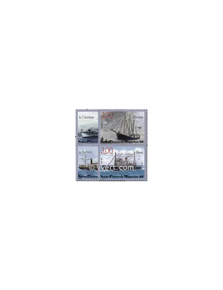 n° 696/699 (BF 7) -  Timbre Saint-Pierre et Miquelon Poste