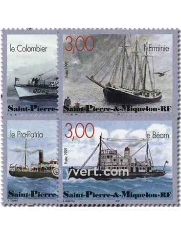 n° 696/699 (BF 7) -  Timbre Saint-Pierre et Miquelon Poste 2