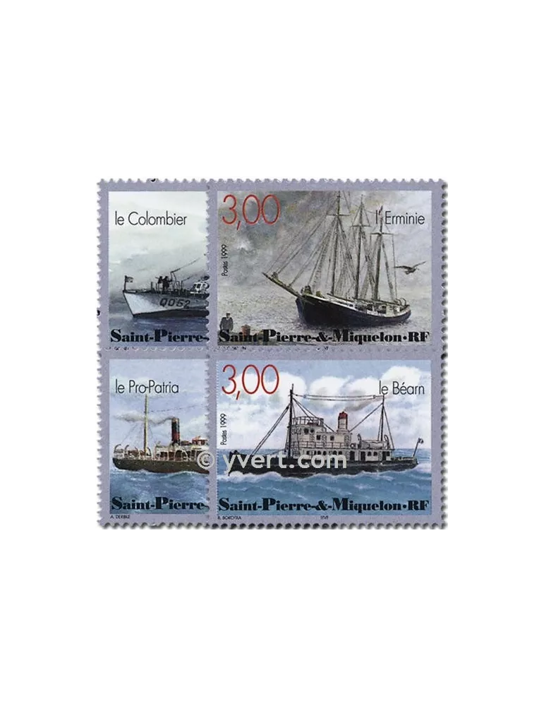 n° 696/699 (BF 7) -  Timbre Saint-Pierre et Miquelon Poste