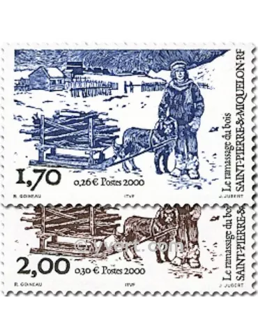 n° 711/712 -  Timbre Saint-Pierre et Miquelon Poste 2