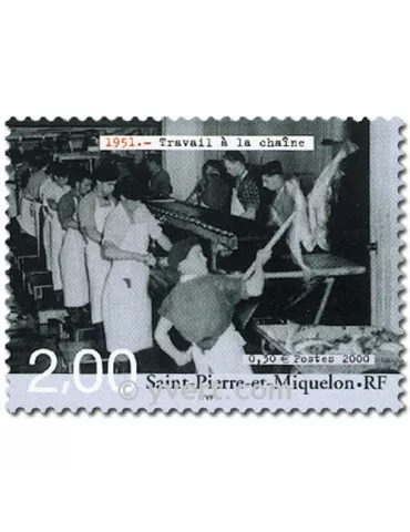 n° 727/736 (BF 9) -  Timbre Saint-Pierre et Miquelon Poste 2