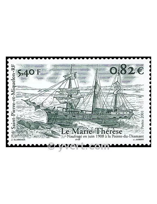 n° 752 -  Timbre Saint-Pierre et Miquelon Poste