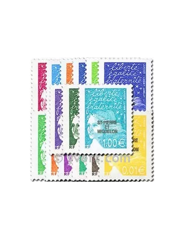 n° 758/772 -  Timbre Saint-Pierre et Miquelon Poste