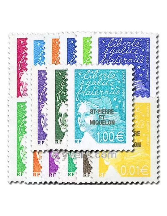 n° 758/772 -  Timbre Saint-Pierre et Miquelon Poste