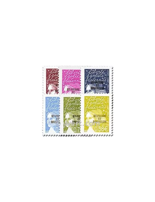 n° 800/805 -  Timbre Saint-Pierre et Miquelon Poste