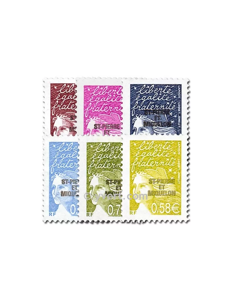 n° 800/805 -  Timbre Saint-Pierre et Miquelon Poste