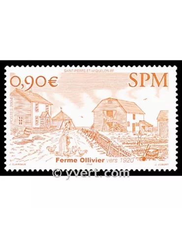 n° 814 -  Timbre Saint-Pierre et Miquelon Poste 2