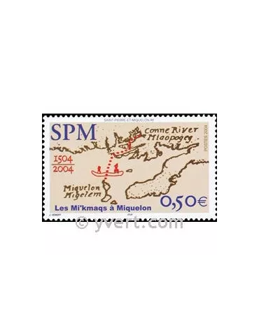 n° 818 -  Timbre Saint-Pierre et Miquelon Poste