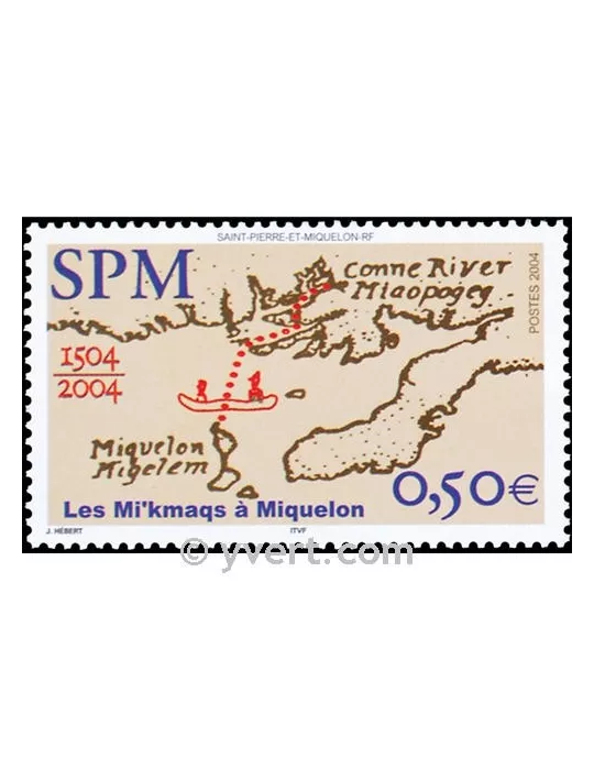 n° 818 -  Timbre Saint-Pierre et Miquelon Poste