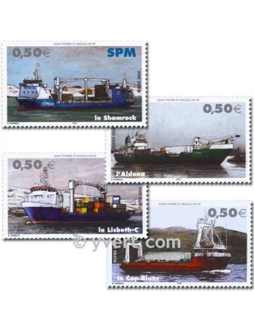 n° 823/826 (BF 10) -  Timbre Saint-Pierre et Miquelon Poste 2