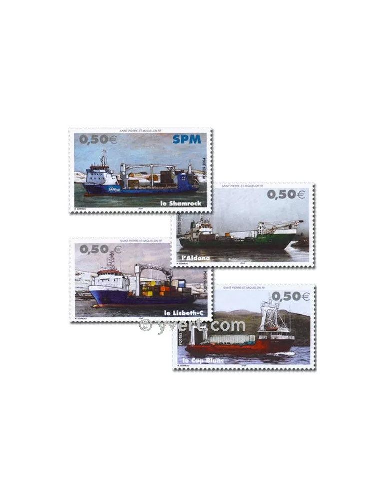 n° 823/826 (BF 10) -  Timbre Saint-Pierre et Miquelon Poste