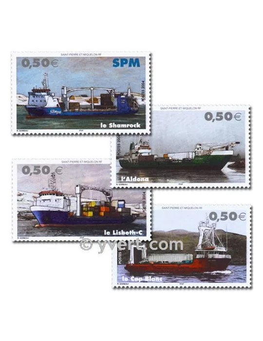 n° 823/826 (BF 10) -  Timbre Saint-Pierre et Miquelon Poste