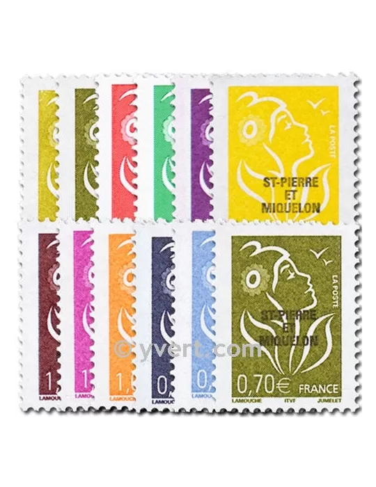 n° 829/839 -  Timbre Saint-Pierre et Miquelon Poste