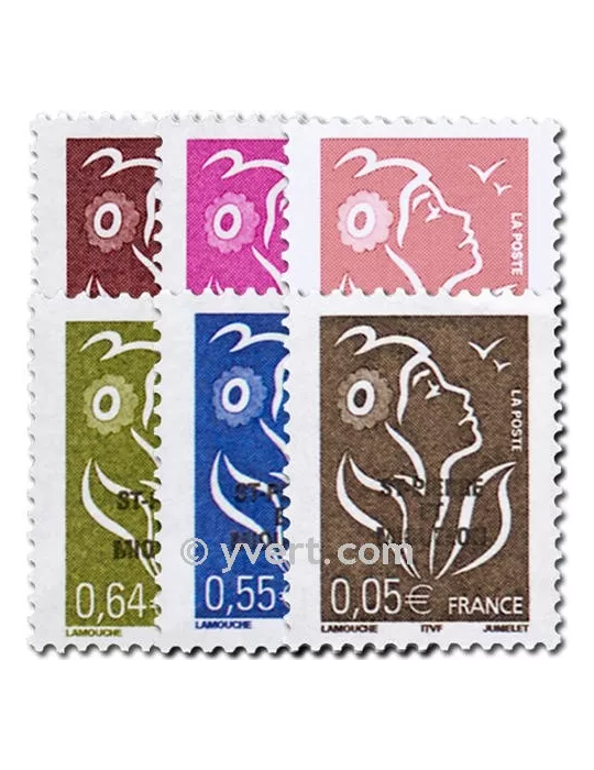n° 845/850 -  Timbre Saint-Pierre et Miquelon Poste