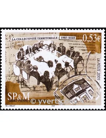 n° 858 -  Timbre Saint-Pierre et Miquelon Poste 2