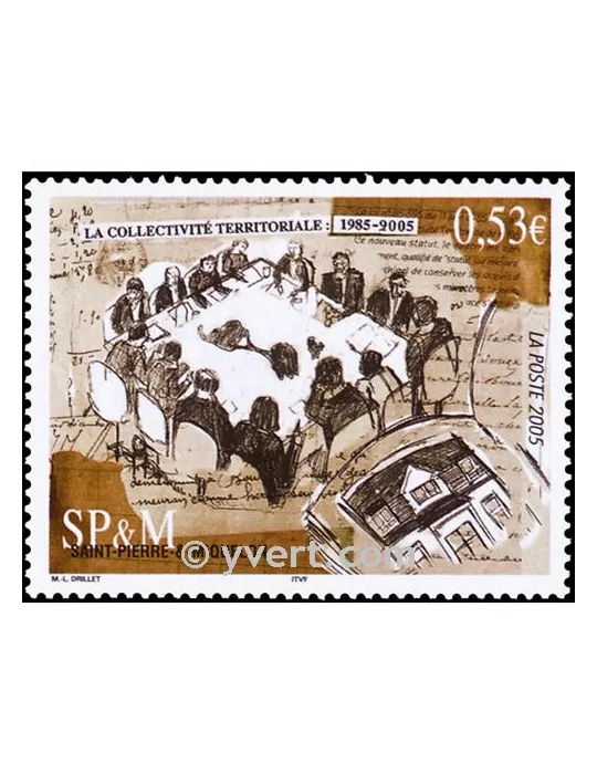 n° 858 -  Timbre Saint-Pierre et Miquelon Poste