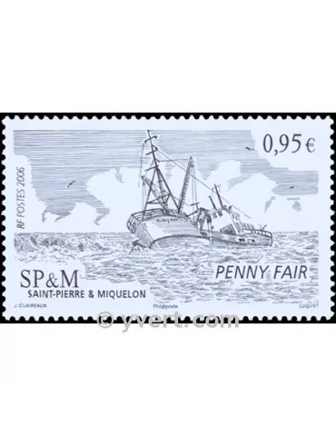 n° 876 -  Timbre Saint-Pierre et Miquelon Poste 2