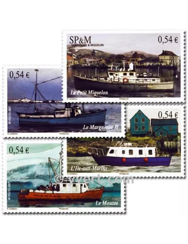 n° 905/908 (BF 12) -  Timbre Saint-Pierre et Miquelon Poste 2
