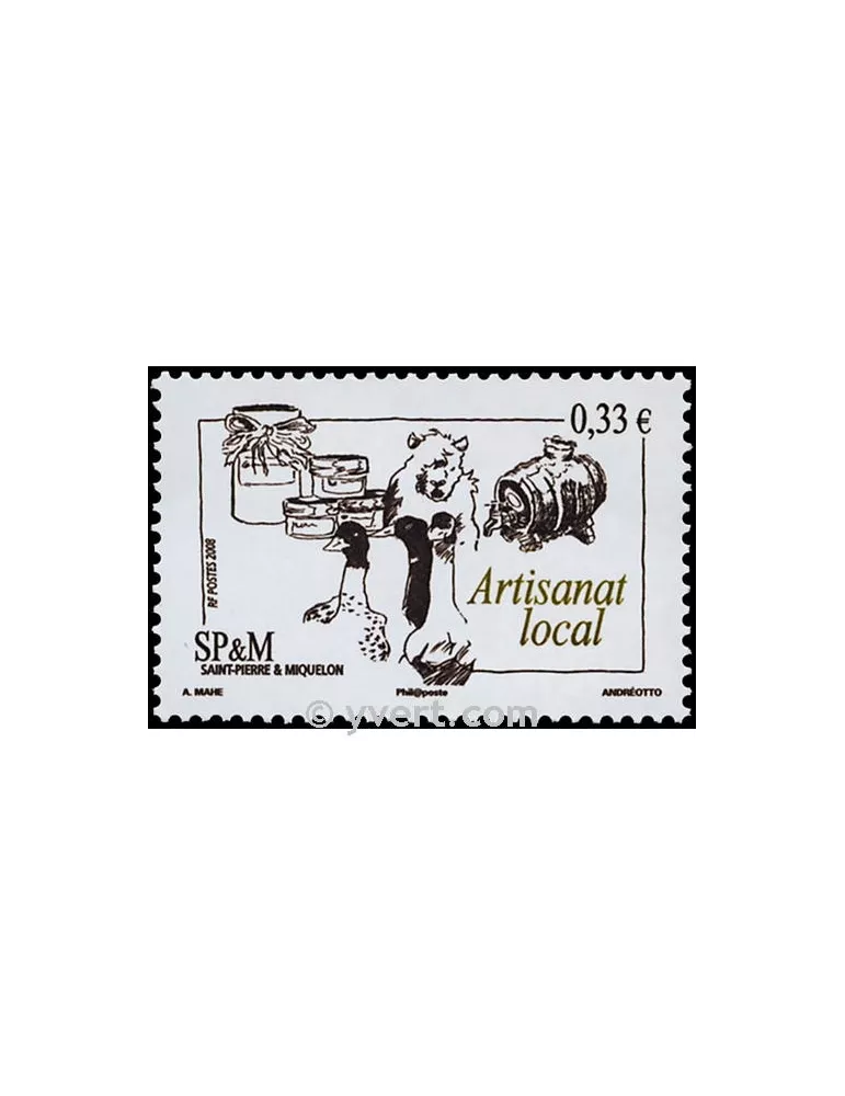 n° 917 -  Timbre Saint-Pierre et Miquelon Poste
