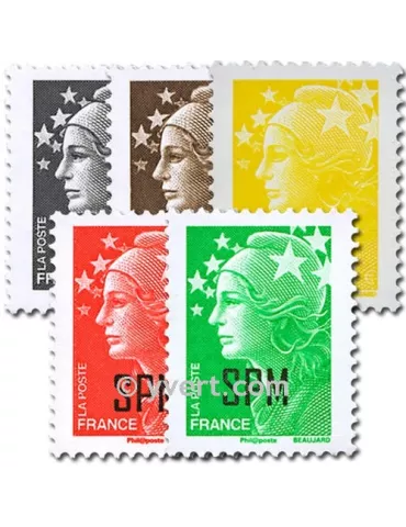 n° 932/936 -  Timbre Saint-Pierre et Miquelon Poste 2