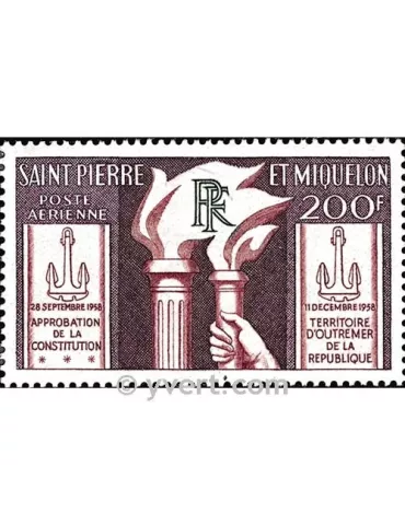 n° 26 -  Timbre Saint-Pierre et Miquelon Poste aérienne