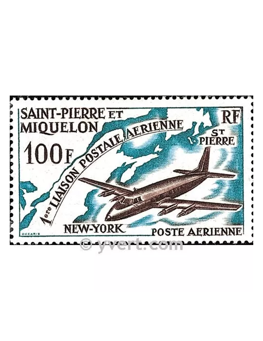 n° 31 -  Timbre Saint-Pierre et Miquelon Poste aérienne