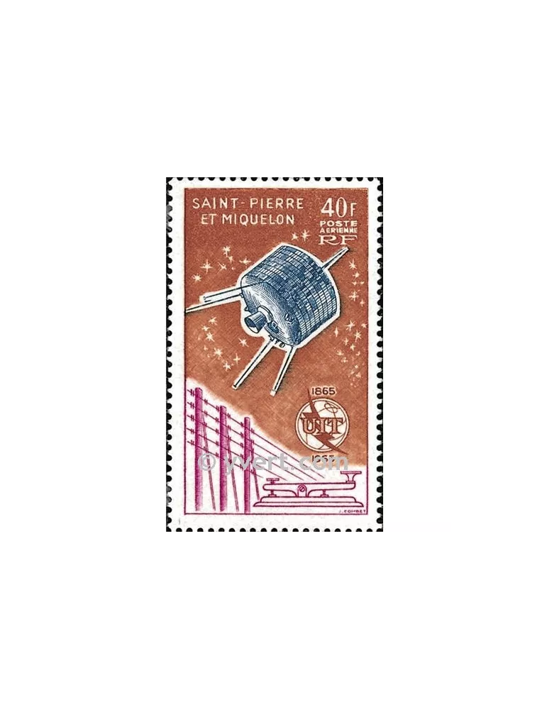 n° 32 -  Timbre Saint-Pierre et Miquelon Poste aérienne