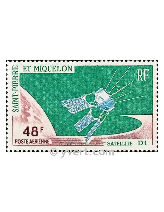 n° 35 -  Timbre Saint-Pierre et Miquelon Poste aérienne