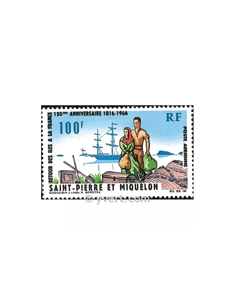 n° 36 -  Timbre Saint-Pierre et Miquelon Poste aérienne