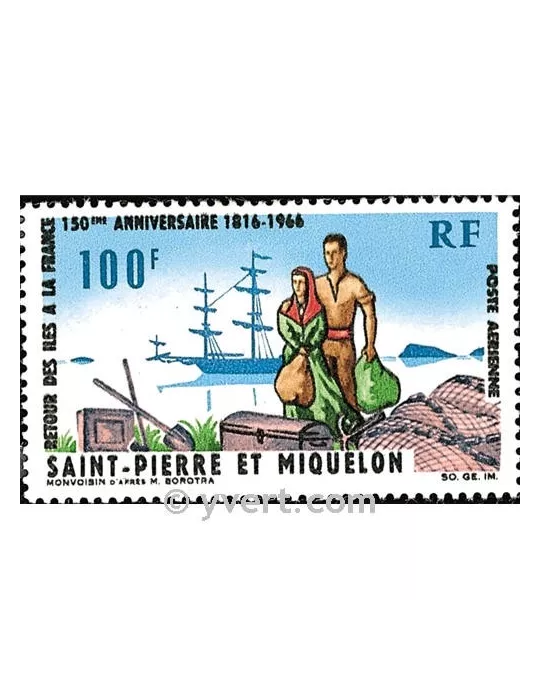 n° 36 -  Timbre Saint-Pierre et Miquelon Poste aérienne