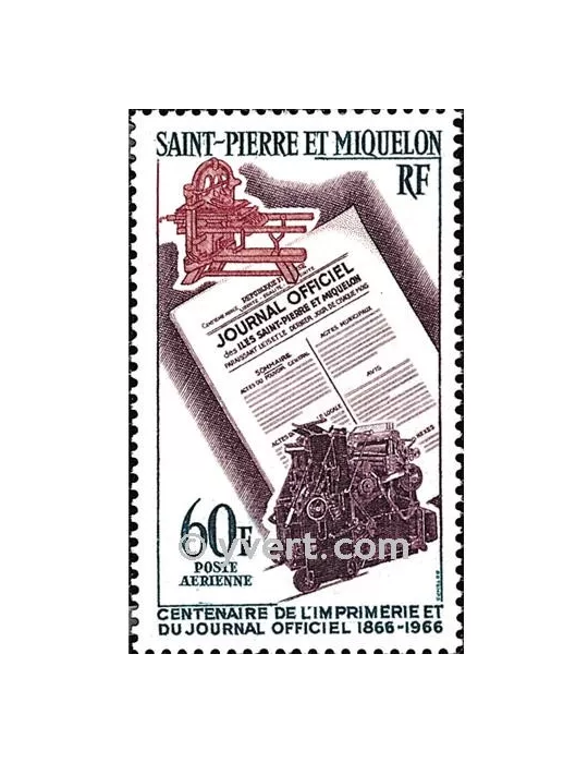 n° 37 -  Timbre Saint-Pierre et Miquelon Poste aérienne