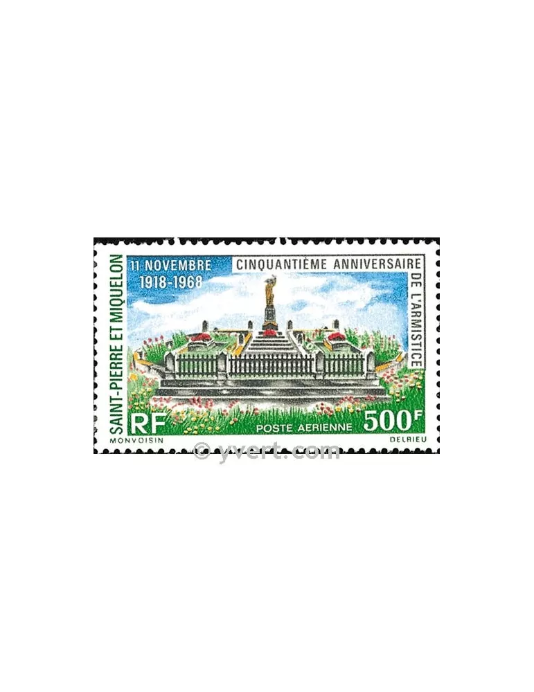 n° 42 -  Timbre Saint-Pierre et Miquelon Poste aérienne