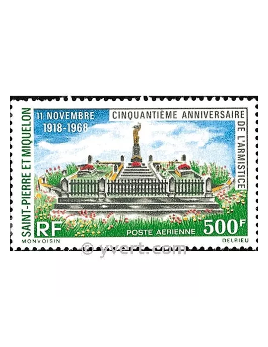n° 42 -  Timbre Saint-Pierre et Miquelon Poste aérienne