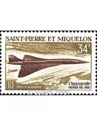 n° 43 -  Timbre Saint-Pierre et Miquelon Poste aérienne