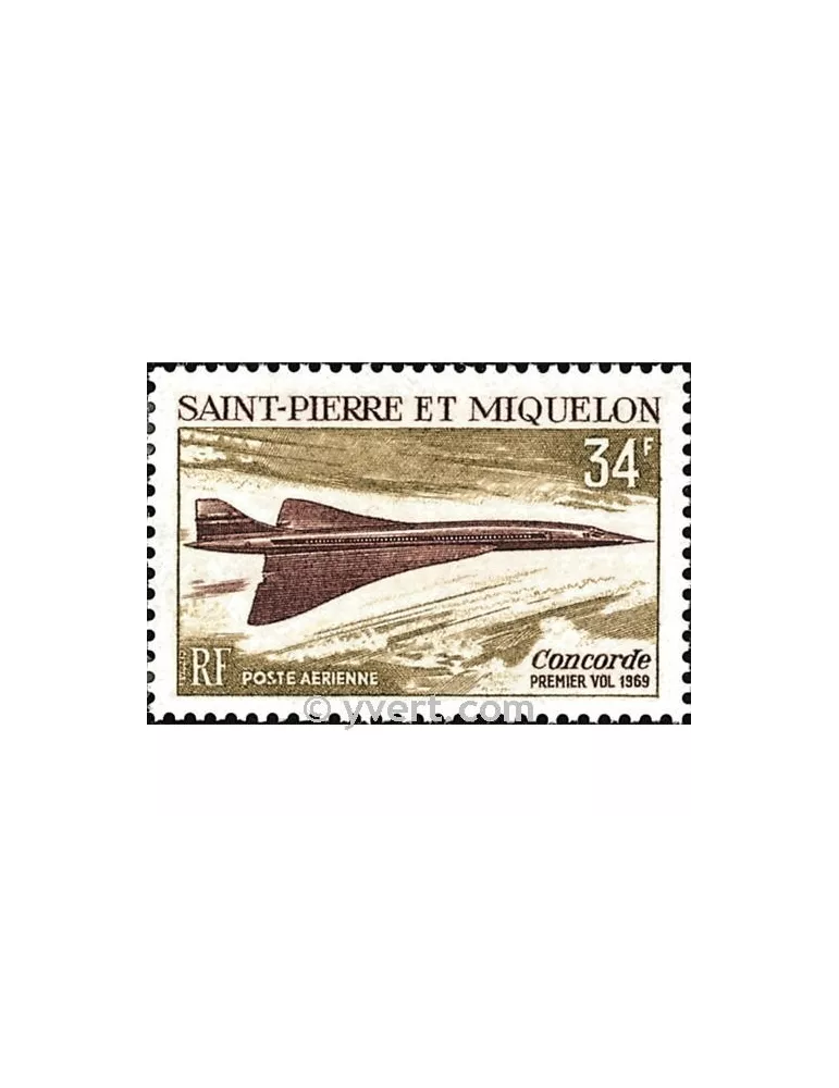n° 43 -  Timbre Saint-Pierre et Miquelon Poste aérienne