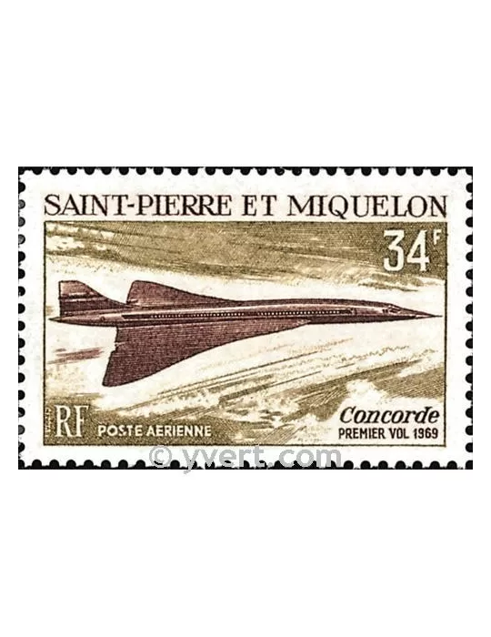n° 43 -  Timbre Saint-Pierre et Miquelon Poste aérienne