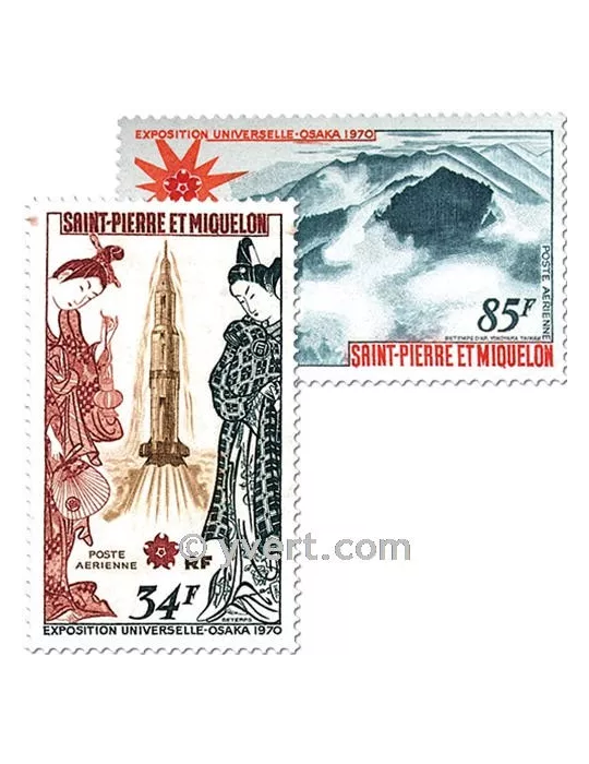n° 48/49 -  Timbre Saint-Pierre et Miquelon Poste aérienne