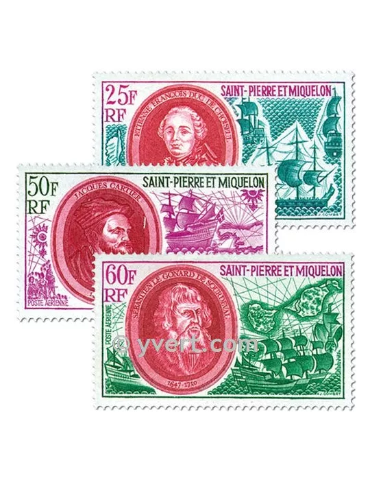 n° 50/52 -  Timbre Saint-Pierre et Miquelon Poste aérienne