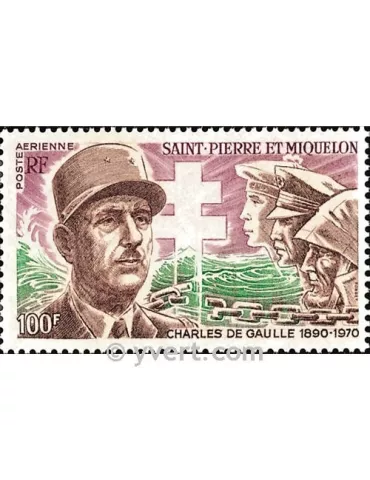 n° 53 -  Timbre Saint-Pierre et Miquelon Poste aérienne