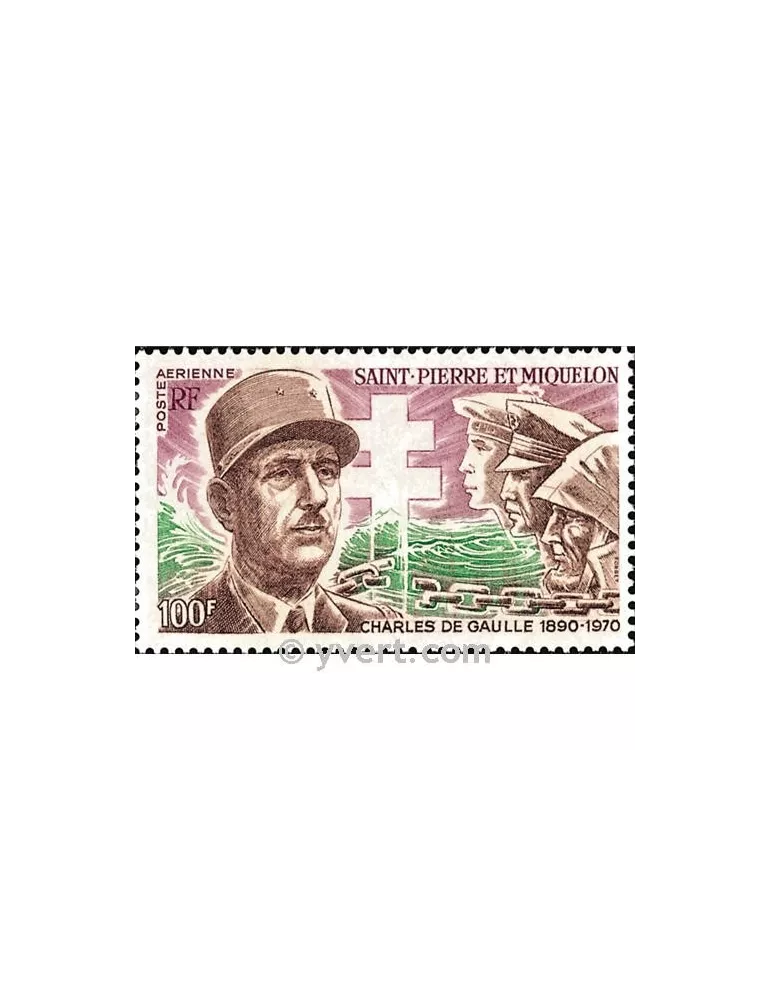 n° 53 -  Timbre Saint-Pierre et Miquelon Poste aérienne