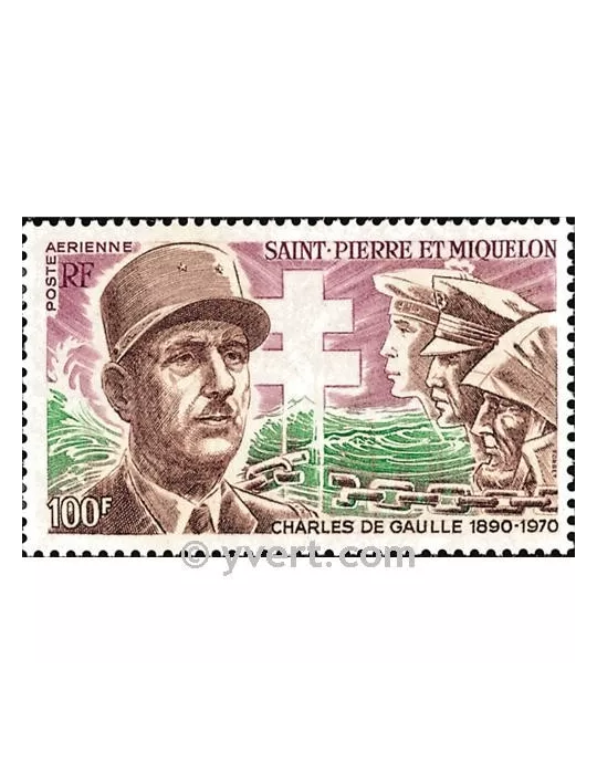 n° 53 -  Timbre Saint-Pierre et Miquelon Poste aérienne