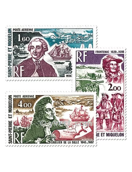 n° 54/56 -  Timbre Saint-Pierre et Miquelon Poste aérienne