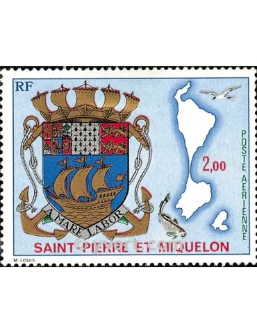 n° 58 -  Timbre Saint-Pierre et Miquelon Poste aérienne
