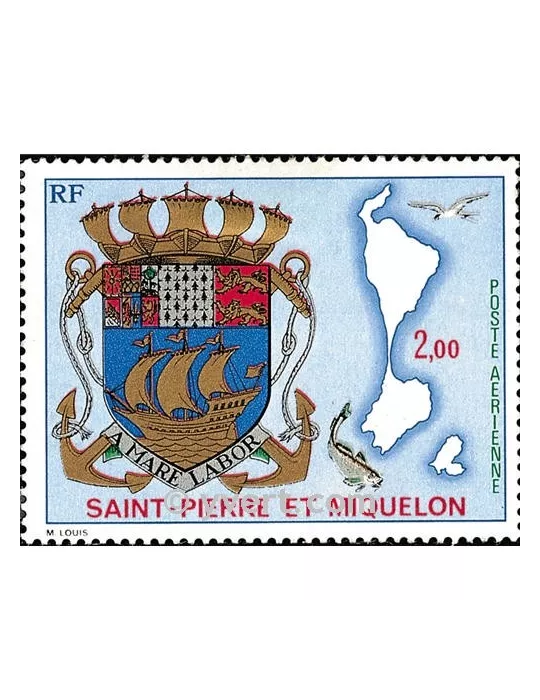 n° 58 -  Timbre Saint-Pierre et Miquelon Poste aérienne