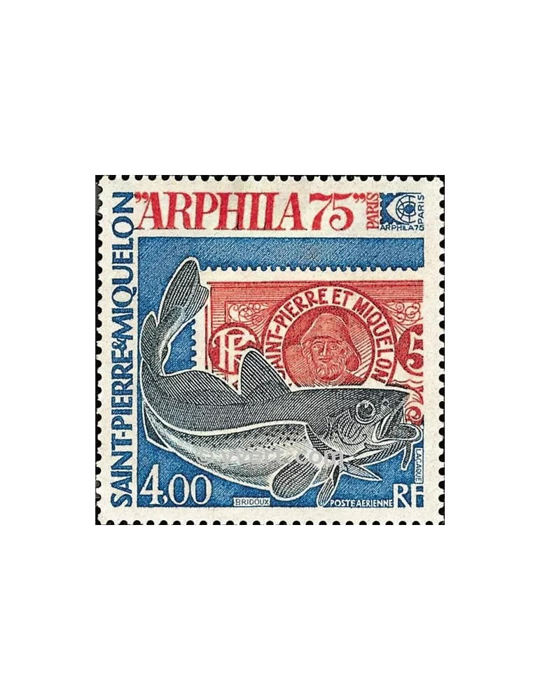 n° 60 -  Timbre Saint-Pierre et Miquelon Poste aérienne