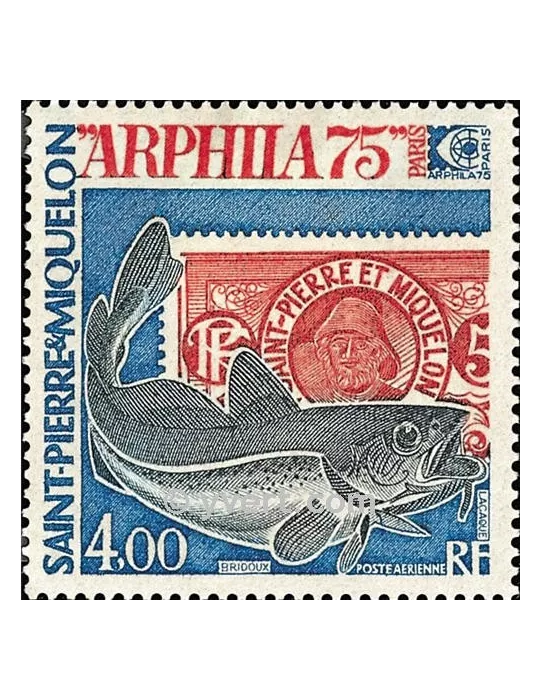 n° 60 -  Timbre Saint-Pierre et Miquelon Poste aérienne
